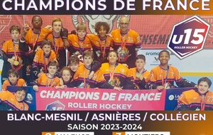 Les U15 sont champions de France 🥇